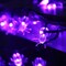2Pack 20 LED Purple Spider String Lights with Timer - Total 13Ft Battery Powered (Purple)